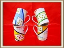 11 Oz Porcelain Coffee Mug (LXT-0008)