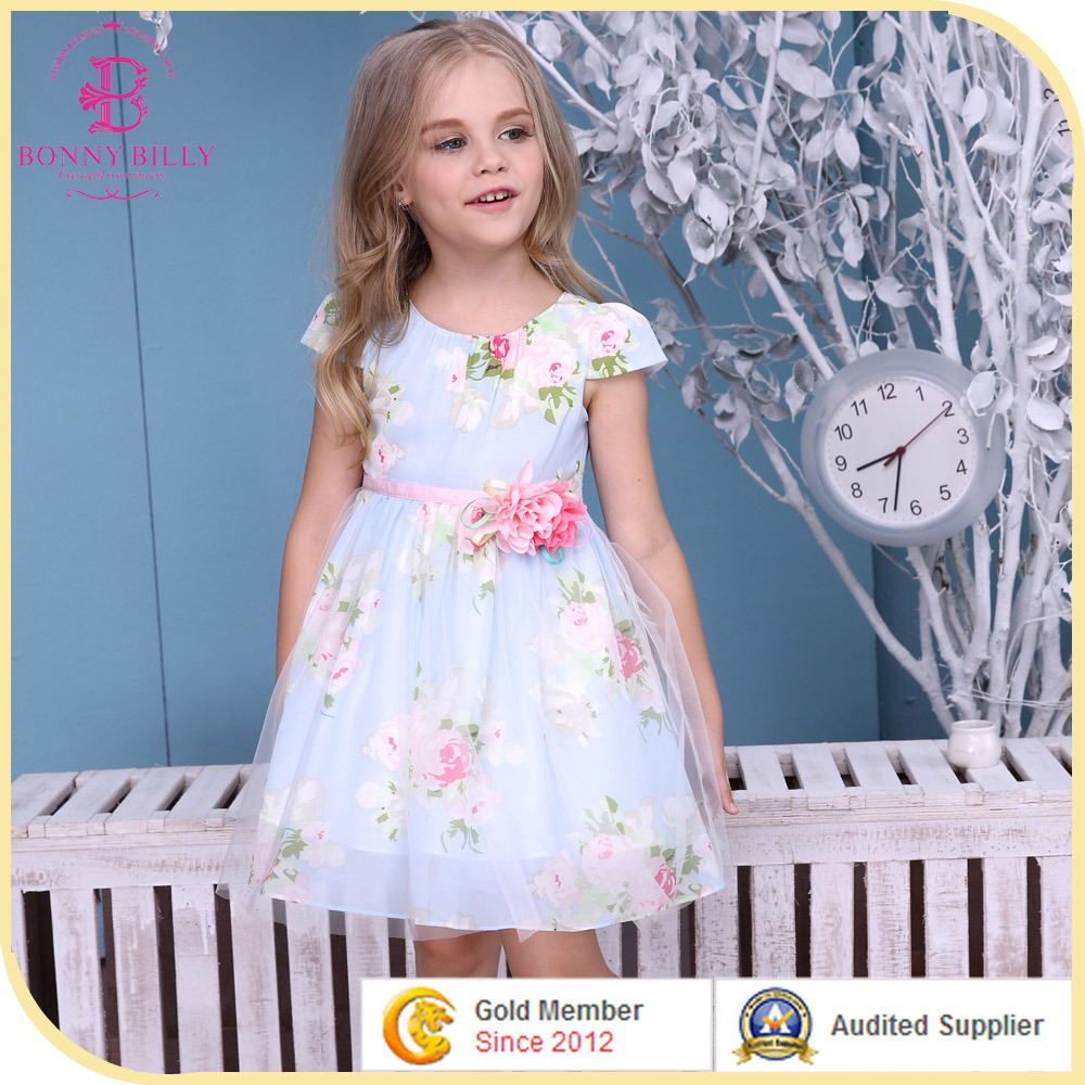 Girl Flower Wedding Dress, Princess Dress in Children Apparel