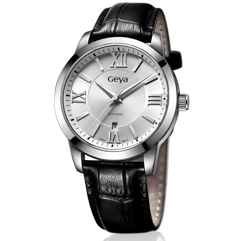 Wrist Watch, Genuine Leather Watch (6175)