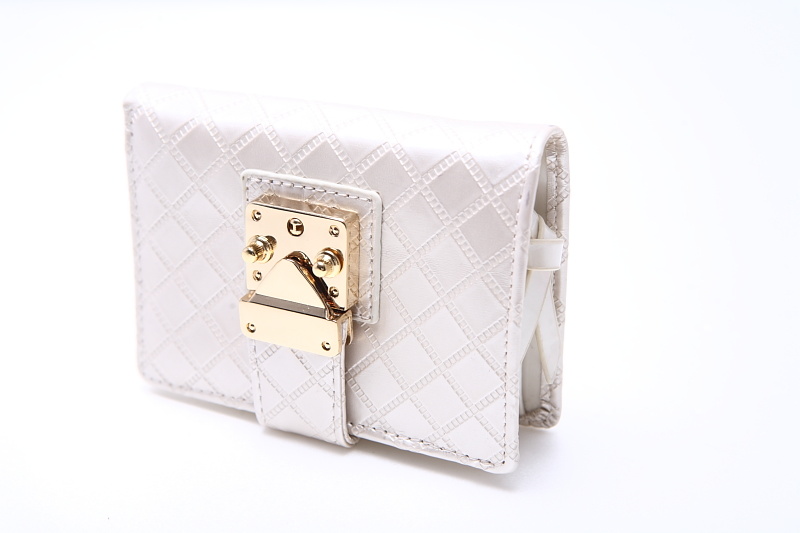 Fashion White PU Wallet (U090414)