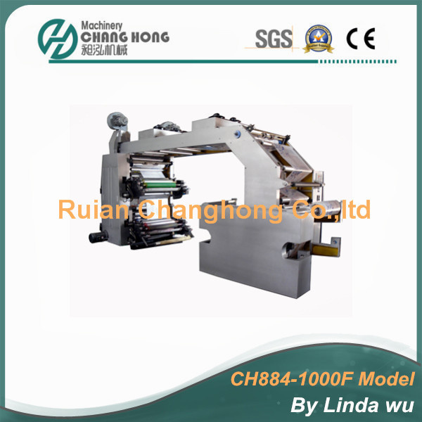 4 Color Flexo Printing Machine with Double Winder (CH884-1000F)