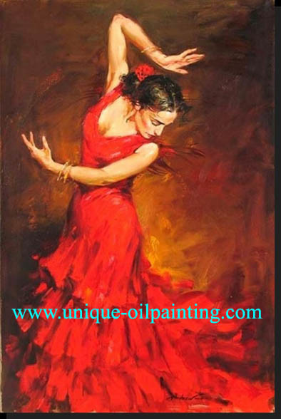 Oil Painting, Impressionism Oil Painting, Dancing Oil Painting