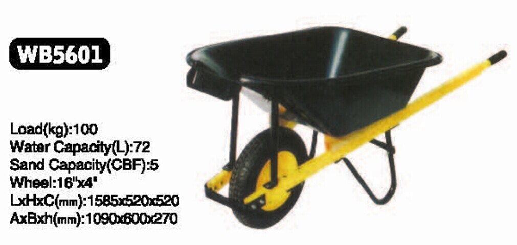 Plastic Tray and Metal Handle Wheel Barrow (Wb5601)