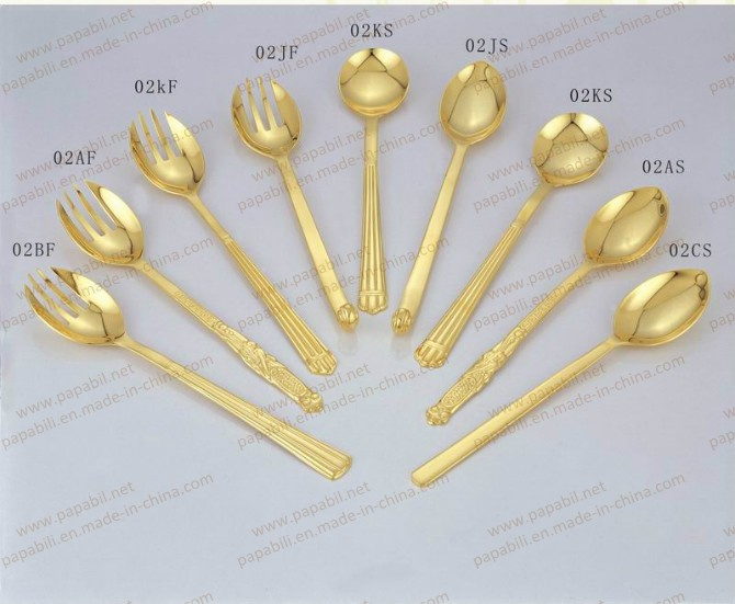 Luxury Silver Gold Hotel Articles / Buffet Tableware