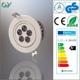 0.5 PF 6000k 5W LED Down Lighting with CE RoHS