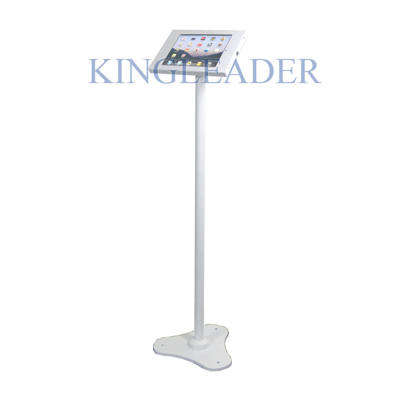New Design Kiosk Enclosure and Stand with White Paint Finish for iPad
