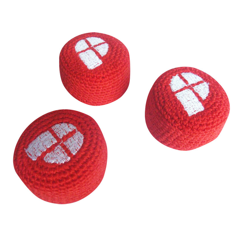 2015 Custom Embroidery Logo Woven Knitted Ball