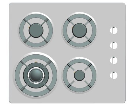 Unique Design 4 Burner Indoor Gas Cooker