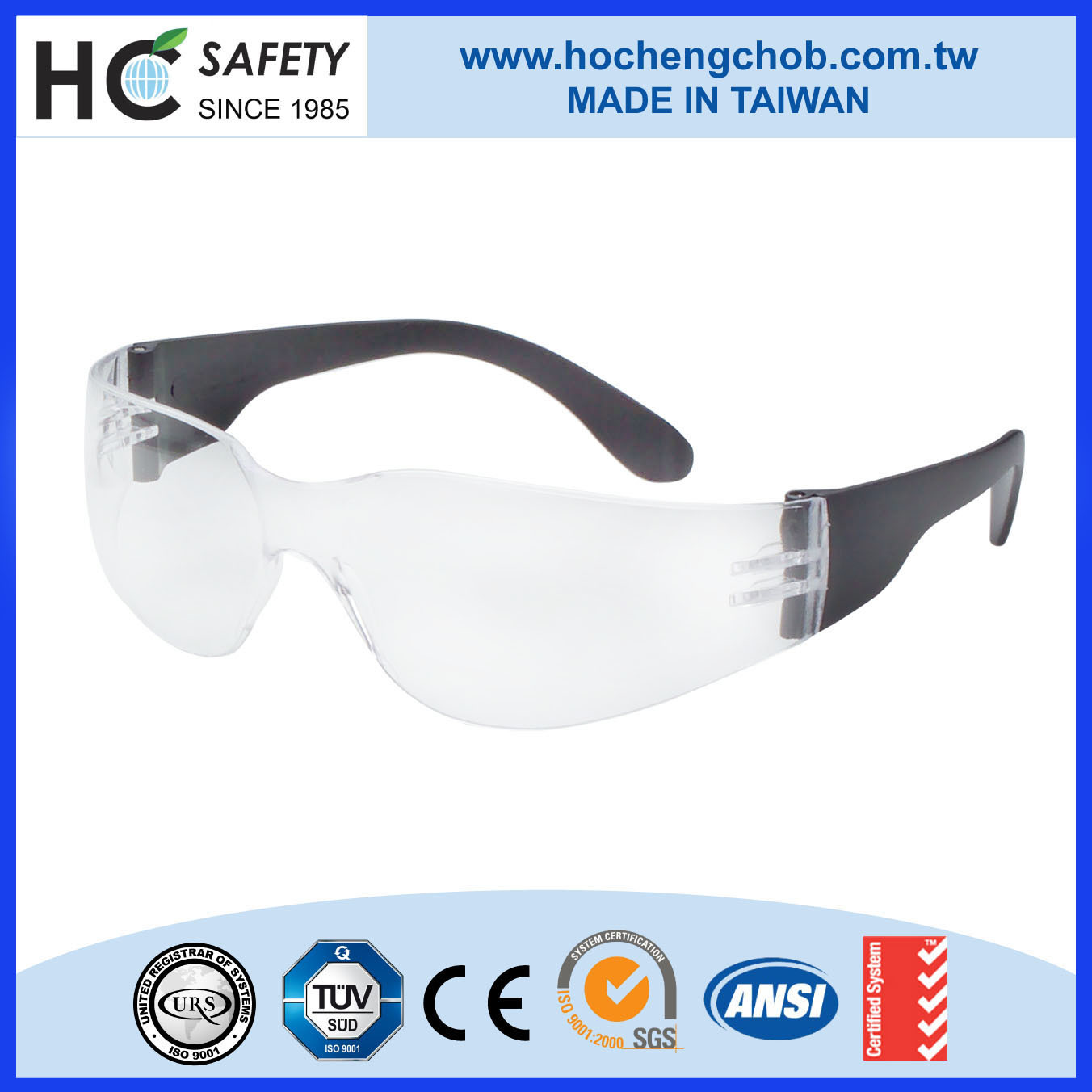 Poly-Carbon Plastic Clear Medical as Nzs 1337 Safety Glasses