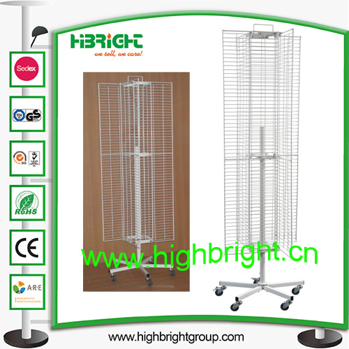 4 Sided Rotating Grid Mesh Floor Stands
