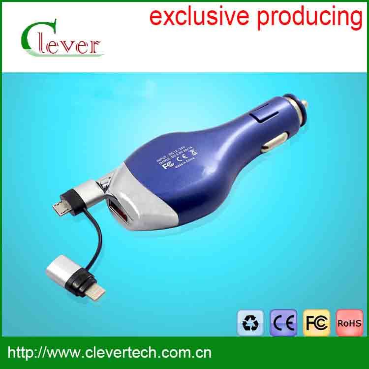 New Design Exclusive Producing Retractable Car Charger