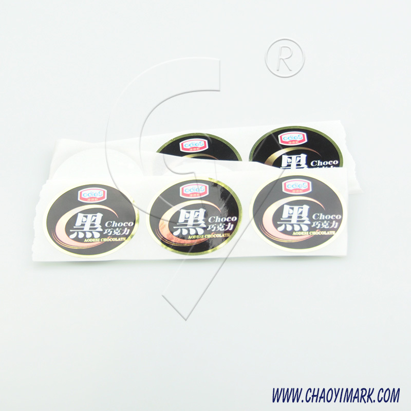 Factory Custom Hot Sale Circular Shape Sticker Label 210