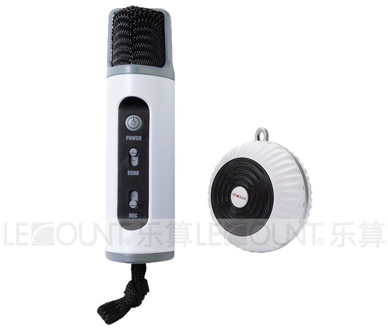 Echo Effect Wireless Bluetooth Karaoke Microphone with Built-in Rechargeable Battery (KR03)