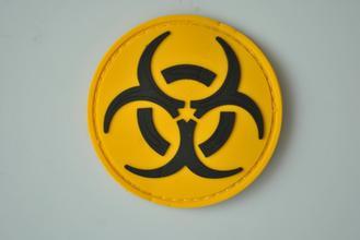 The Yellow Circle Shape PVC Badge