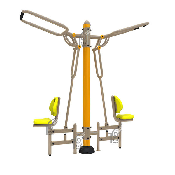 CE & GS Certificated Seated Pull Trainer Tel0148 Galvanized Outdoor Fitness Equipment 2014 Hot Sale