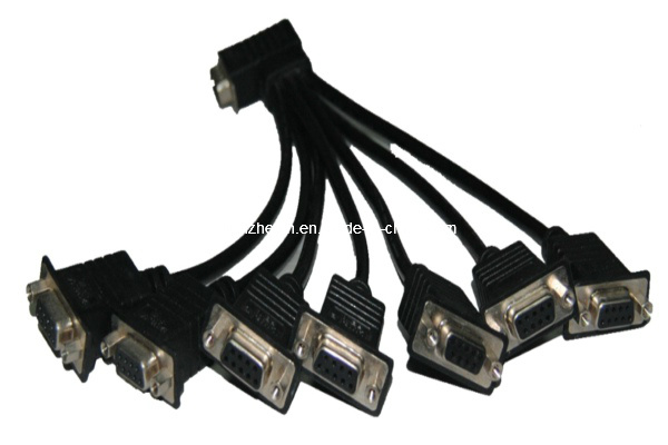 VGA Computer Cable Male to Female Db9 Pin PC Converter Extension Cable (JHDB901)