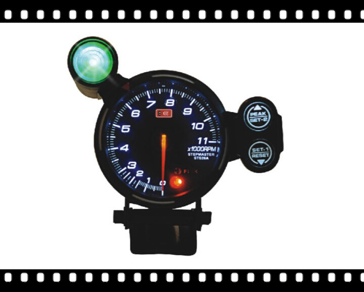3.75inch Tochometer LED Light 0-11*1000rpm Gauge 3colors for Choice