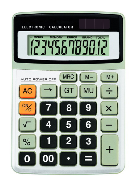 12 Digits Medium Desktop Calculator Ab-2080-12
