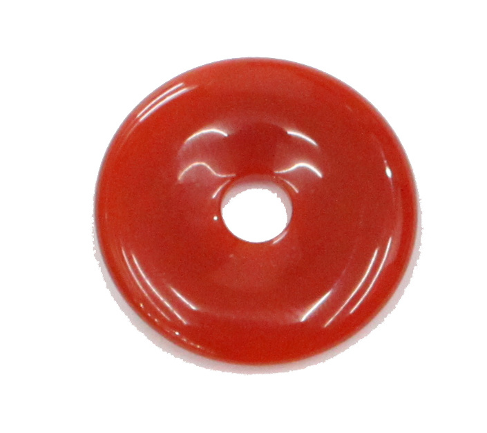 50mm Donut Red Agate Pendant