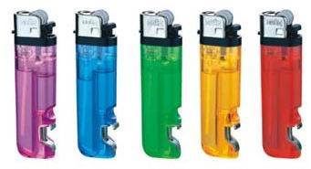 Disposable Gas Lighter With Bottle Opener