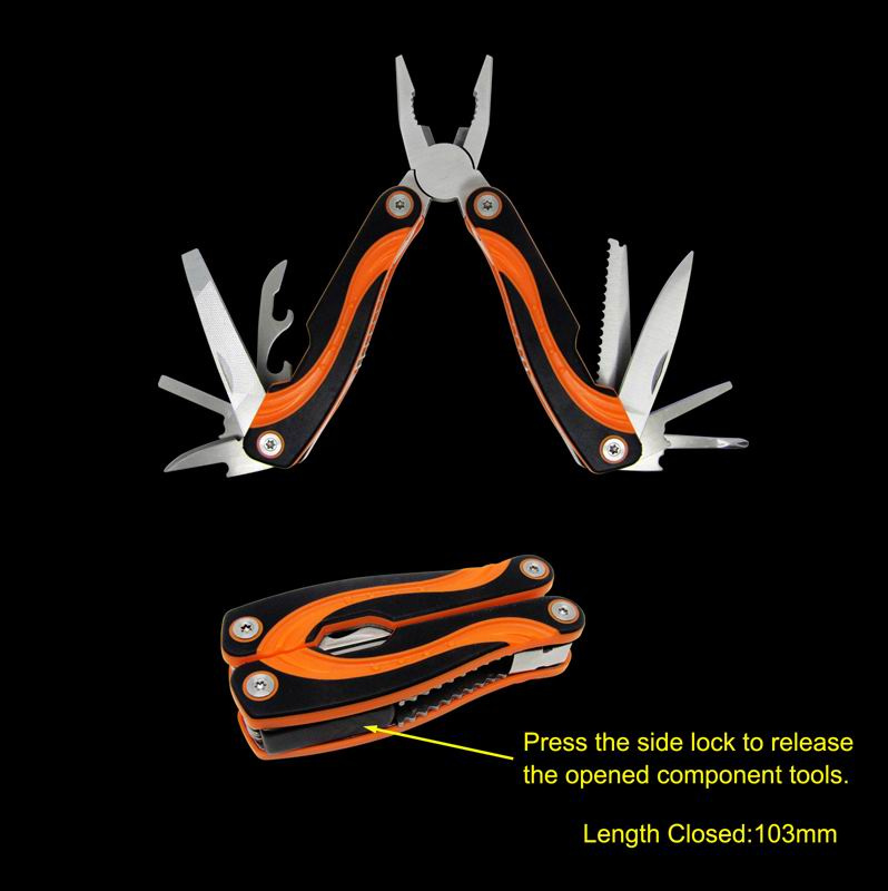 Multi-Tools with Rubber Coated ABS Handle