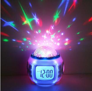 Music Alarm Clock, Star Projector Clock