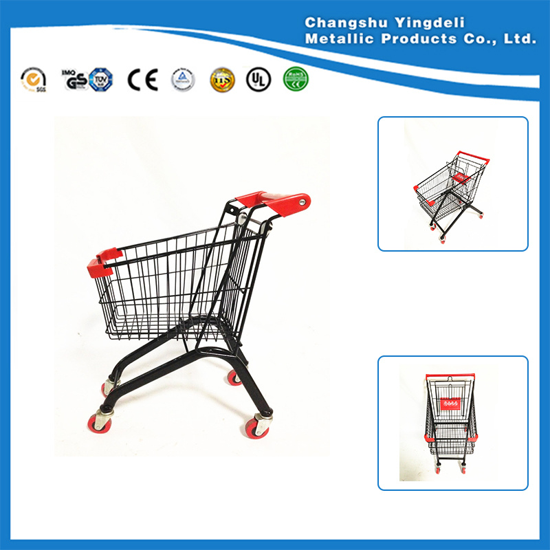 Small Size Supermarket Trolley Cart Plasic Cart Toys for Children