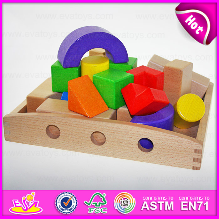 2015 Building Block Bricks Construst Toy, Kids Bricks Intellect Buliding Blocks Toys, Colorful Wooden Learn Bricks Toy W13A064