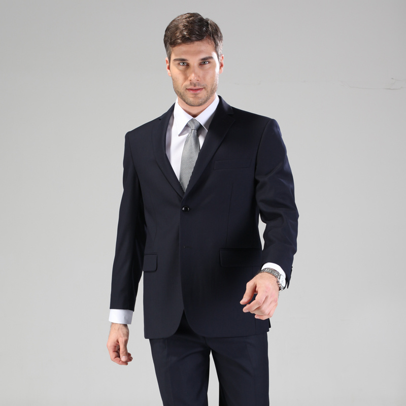 Latest Design Navy Blue Men Business Suit Office Uniform