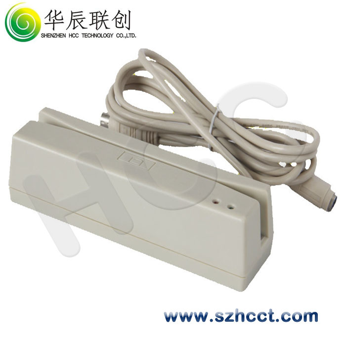 RS232, PS/2 or USB Manual Swipe Barcode Slot Reader--Hcc710