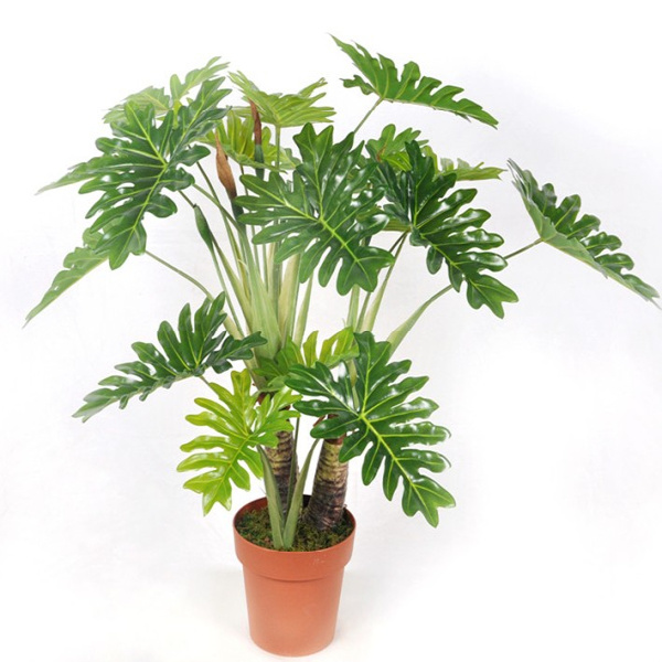 PU Artificial Philodendron Selloum Bonsai Tree (wholesale price)