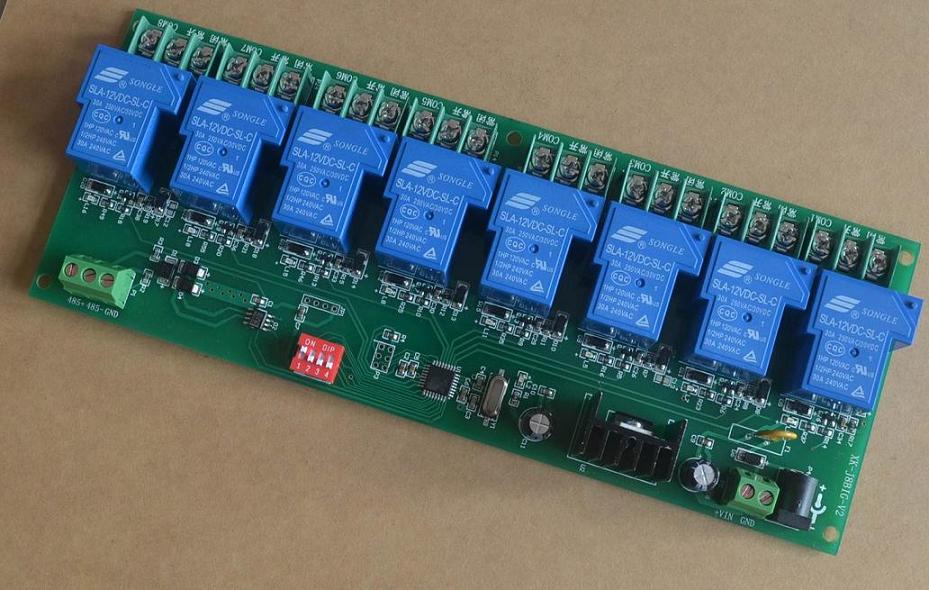 8 CH 30A Modbus RTU RS485 Board with Source Code Testing Software