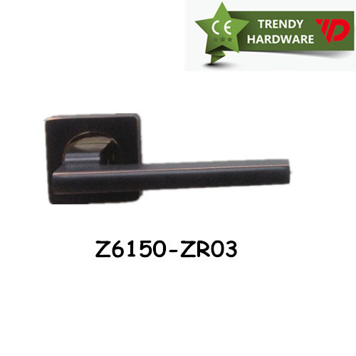 Zinc Alloy Galvanized Lever Handles Used in Wooden Doors