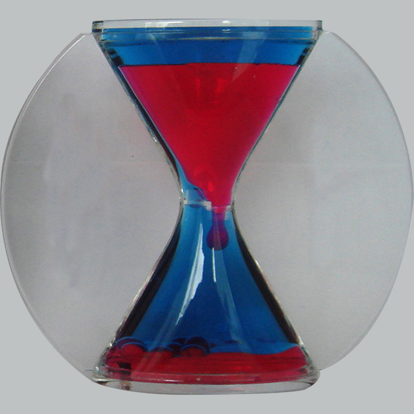 Acrylic Liquid Sandglass, Promotion Souvenir