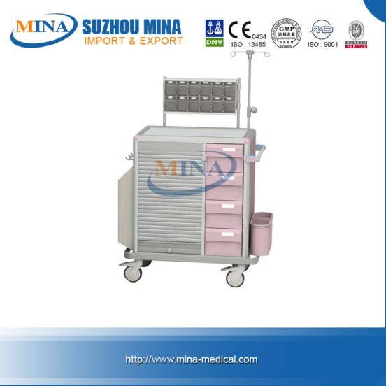 Plastic Steel Medical Delivery Equipment Trolley (MINA-L011)
