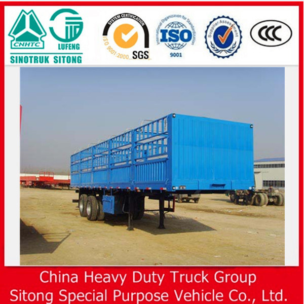 3 Axle Fence Cargo Stake Truck Trailer