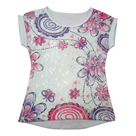 Lace Kids Girl T-Shirt for Children's Clothes