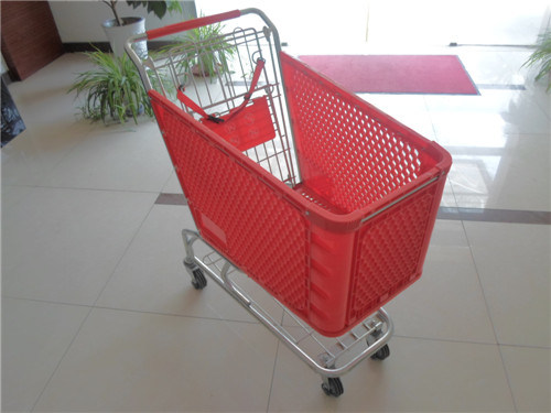 Plastic Supermarket Shopping Trolley