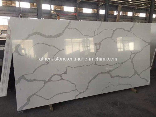 Carrara White Artificial Quartz Stone with Famous Brand High Quality Lucktu