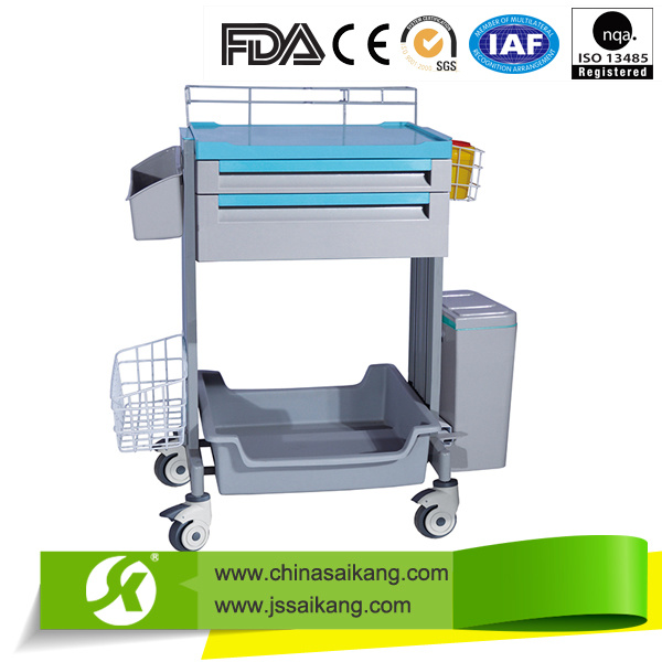 China Online Shopping Patient ABS Transport Nursing Trolley