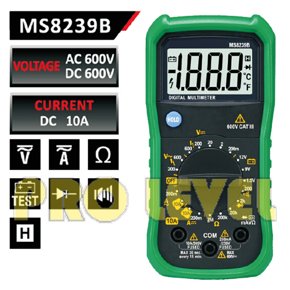 Professional 2000 Counts Digital Multimeter (MS8239B)