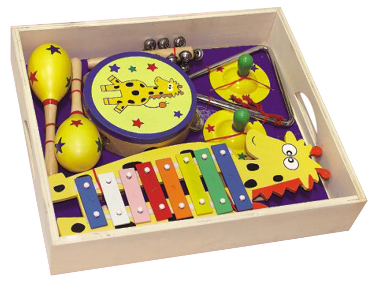 Wooden Musical Instrument Toys in a Box