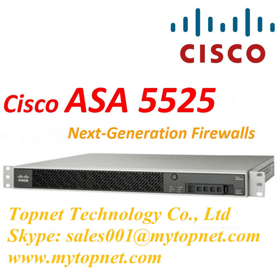 Cisco Firewall Asa5525-K9 Asa 5525-X with Sw, 8ge Data, 1ge Mgmt, AC, 3des/AES
