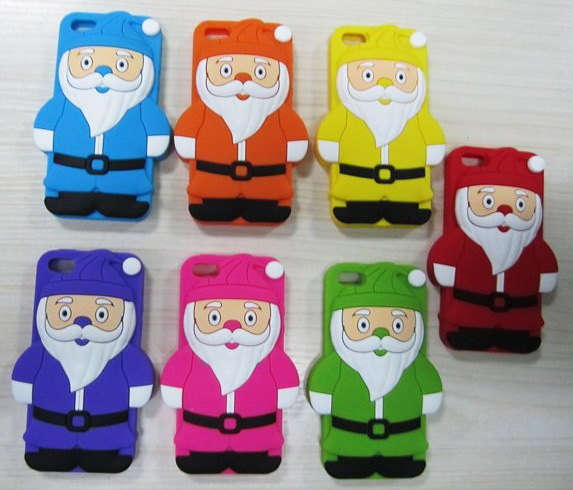 Hot High Quality Santa Claus Silicone Phone Case