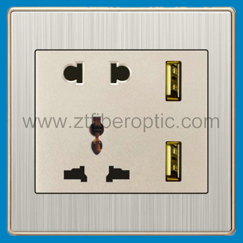 Wall Mounted USB Electrical Socket