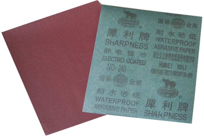 China Wet Aluminium Oxide Abrasive Paper for Wood