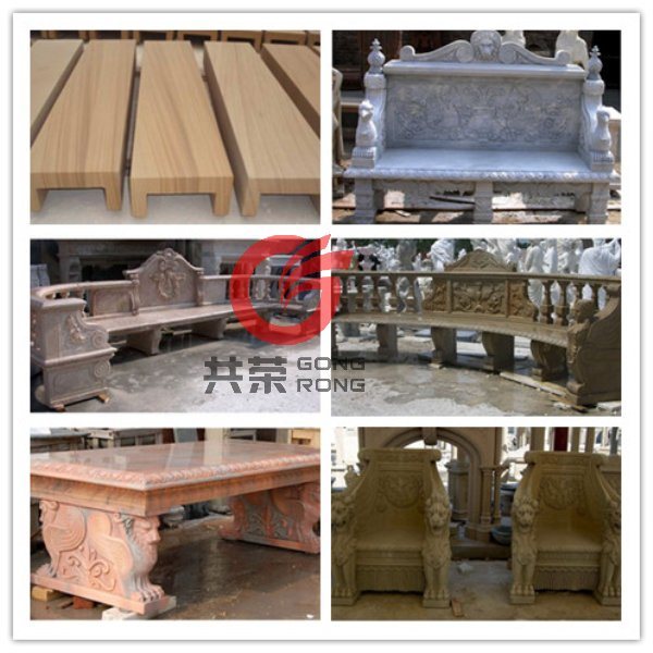 Stone Table and Bench (STB010)