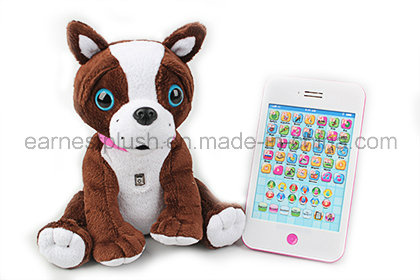 Interactive Educational Plush Dog with iPad (QC1362)