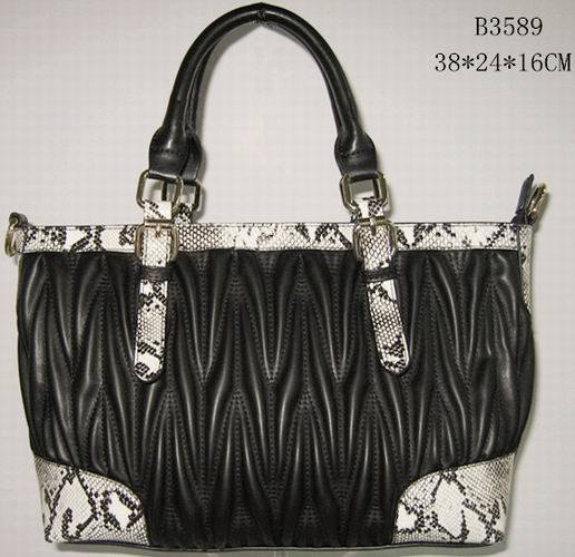 Casual Lady Fashion Black Tote Bag B3589