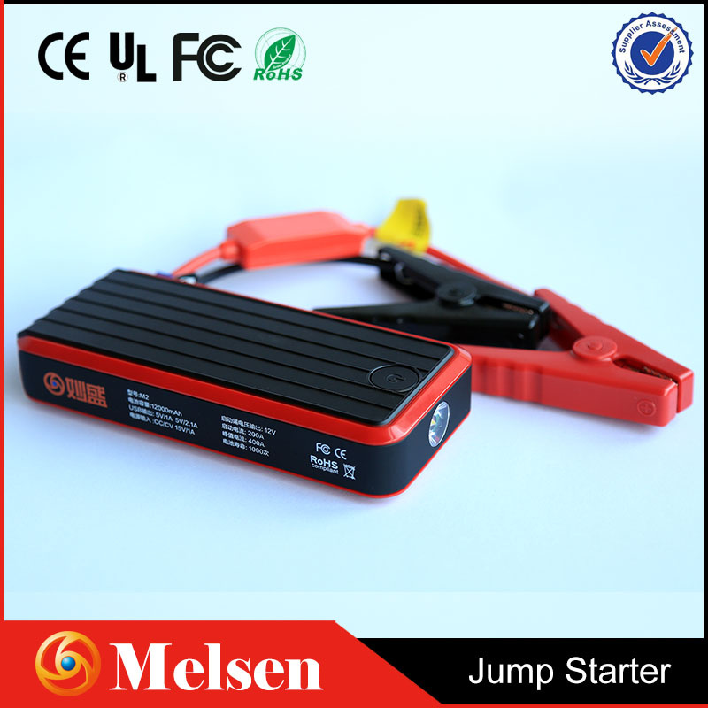 Portable 12000mAh Li-ion Battery Car Jump Starter for 4- Cylinder Car